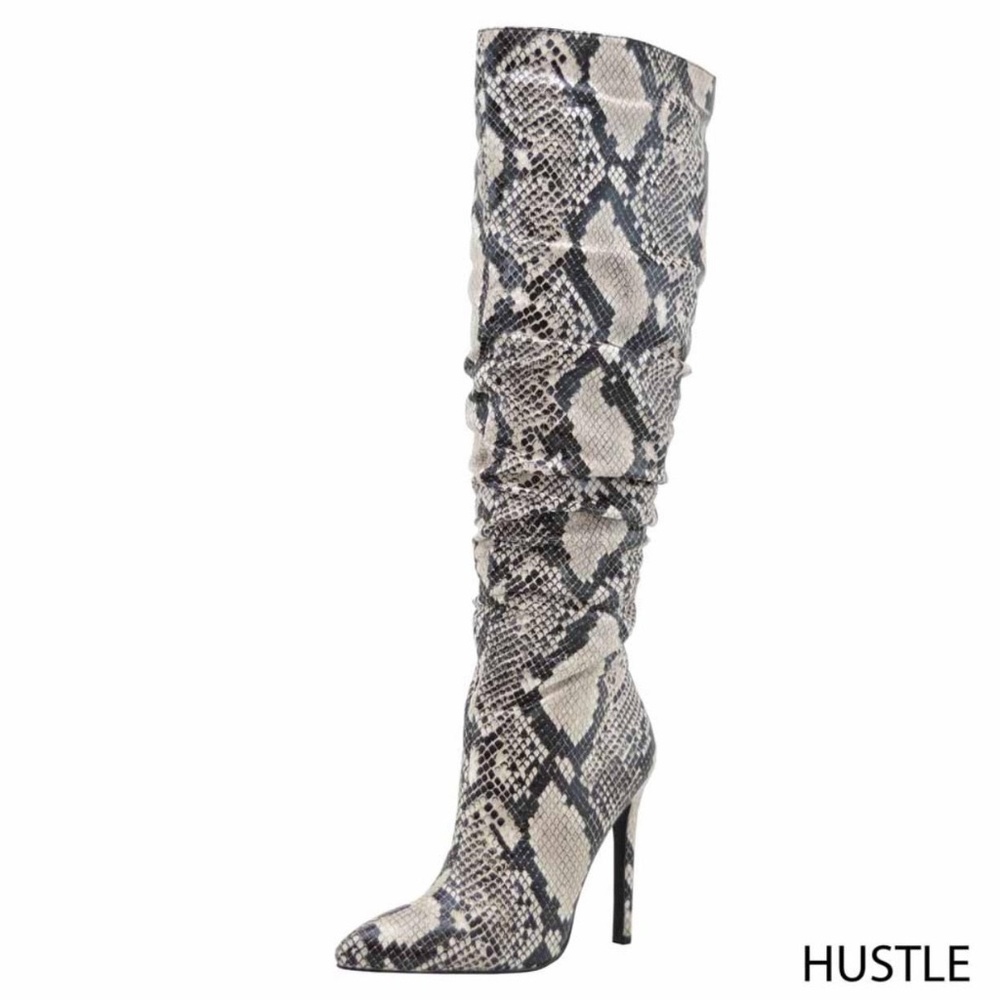 New High-Heeled Knee Boots